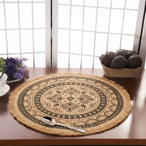Premium Quality Printed Jute <b>Round</b> <b>Mat</b> for Living Room Bedroom Hallway and Entryway Use Available At Export Price - Product Image 6