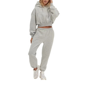 Conjuntos Deportivos de Forro Polar para Mujer, de Alta Calidad, para Invierno, Transpirables, de Secado Rápido, 100% Algodón, Estampados o Lisos, para Gimnasio, Deportes y Jogging - Product Image 2