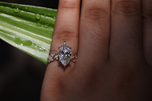 Bague en or pour femme avec diamants de laboratoire, bijoux de fiançailles de luxe, or 10K, 14K, 18K et argent 925 - Product Image 2