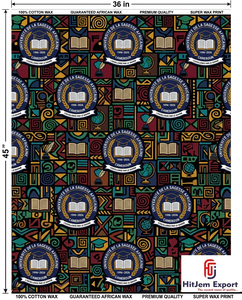 Custom African Wax Print Fabric Manufacturer University Anniversary Convention Uniform Celebration Textile Supplier OEM ODM - Product Image 1