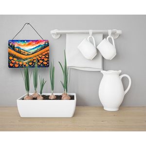 ลายดอกป๊อปปี้แคลิฟอร์เนียหลากสีสำหรับตกแต่งผนังประตูโลหะอลูมิเนียมใหม่แขวนพิมพ์แผ่นโลหะสำหรับห้องครัวบาร์ห้องน้ำสำหรับ8HX12W บ้าน - Product Image 3