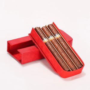 Estuche de Cigarros Portátil de Cuero Premium con Cortador Integrado, Protección de Viaje Incorporada, Multifuncional, Elegante, Ideal para Regalo - Product Image 5