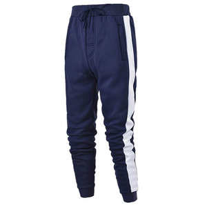 Conjunto Deportivo Unisex de Dos Piezas con Sudadera y Pantalones Jogger en Azul Marino y Blanco con Efecto Ácido - Product Image 3
