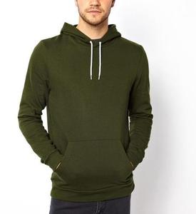 <b>Men's</b> Burgundy Hooded Sweatshirt Regular Fit Knitted Casual Autumn Wear Solid Color Fleece Pocket Design - Product Image 4
