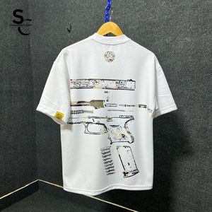 Camisetas de Cuello Redondo Extra Grandes de Alta Calidad, 100% Algodón, Estilo Urbano, Jersey de Algodón, Servicio OEM - Product Image 2