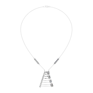 Lujo elegante collar de cadena de 16 pulgadas 14K 18K oro sólido Natural Esmeralda corte diamante colgante joyería fina para mujeres regalo perfecto - Product Image 3