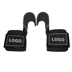 Sangles de poignet professionnelles personnalisables unisexe pour l'entraînement, robustes, respirantes, en néoprène rembourré, avec crochets antidérapants - Product Image 2