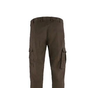 Pantalones Cargo Marrones para Hombre, Corte Recto, Múltiples Bolsillos, Estilo Workwear, Lona de Poliéster de Peso Medio, Transpirables, Cierre de Botones - Product Image 4