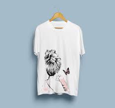 Camiseta rosa con diseño de rostro abstracto, ropa informal de moda de manga corta, camisetas unisex de estilo primavera-verano a bajo precio - Product Image 3