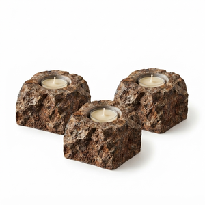 Portavelas de Bronzita Tallada a Mano con Piedra Natural, Gema de Ágata Curativa, Venta al por Mayor - Product Image 3