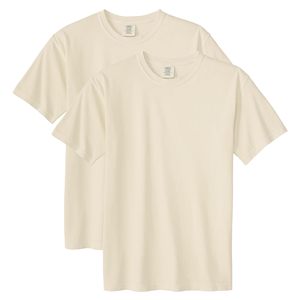 T-shirts vierges 100 % coton épais, blancs unis, personnalisables, pour hommes, coupe oversize, col rond, prix de gros - Product Image 1