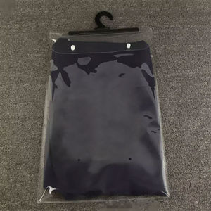 Custom Logo Clear Recyclable <b>Zip</b> Lock <b>Bags</b> Reusable Resealable Plastic Packaging Pouches for Socks Clothing and Apparel - Product Image 4