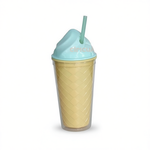 Vaso para Helado de 450 ml con Pajita, 3 Colores Surtidos, para Decoración y Vajilla de Fiesta - Product Image 2