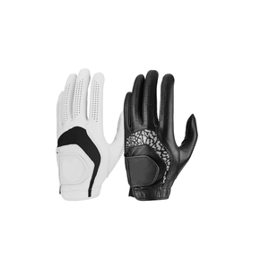 Gant de golf respirant en cuir de chèvre véritable antidérapant à enfiler pour homme, main gauche, avec logo et couleur personnalisables - Product Image 1