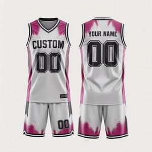 Nueva Llegada, Conjunto de Camiseta de Baloncesto Estampada Unisex de Talla Grande para Adultos, Diseño Antibacterial de Secado Rápido y Transpirable, Calidad Superior - Product Image 5