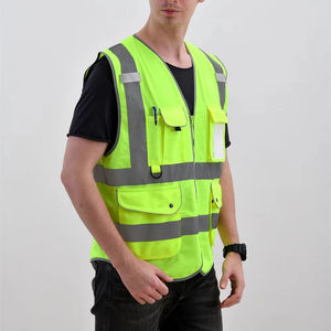 Chaleco de Seguridad Personalizado de Alta Calidad, Reversible, Transpirable, de Alta Visibilidad, de Algodón Térmico, Color Personalizado - Product Image 2