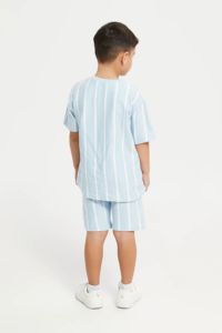 Ensemble de vêtements pour bébés garçons avec motifs imprimés personnalisés, t-shirt et short d'été avec bretelles courtes, ensemble 2 pièces 2026 - Product Image 5