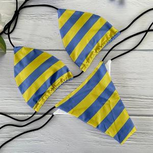 Conjunto de Bikini Sexy con Bordado de la Bandera de Alemania, Traje de Baño de Dos Piezas con Contraste, Traje de Baño de Patchwork para Mujer, Atuendo Sexy para la Playa, Traje de Baño de Verano - Product Image 4