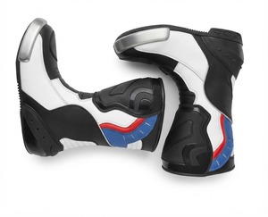 Botas de Motociclismo de Cuero Genuino, Color Negro y Azul, Protectoras, para Hombre, Calzado de Motociclista Personalizado - Product Image 2