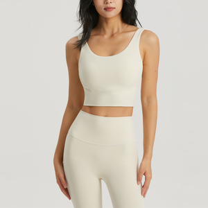 Nouvel Arrivage – Ensemble 2 Pièces de Haute Qualité : Leggings Respirants à Carreaux Taille Moyenne Grande Taille Écologiques à Séchage Rapide et Brassière de Sport pour Femme (Tenue de Yoga) - Product Image 3