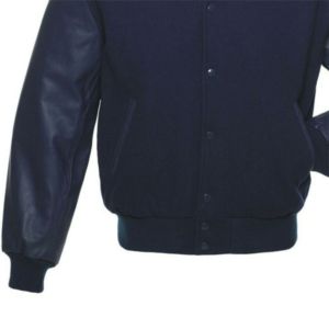 Créez vos propres logos personnalisés pour les vestes universitaires de sororités, fraternités, écoles et collèges. Corps 100 % laine et manches en cuir. - Product Image 4