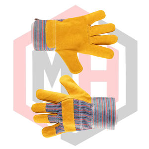 Gants de travail en cuir de vachette, antistatiques, résistants aux déchirures, respirants, anti-coupures/anti-chaleur, texture grainée, sans silicone - Product Image 6