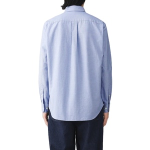 Camisa de Cuello Mao para Hombre, Nueva Colección 2026, Venta al por Mayor, 100% Algodón Oxford, Camisa de Manga Larga con Cuello Mao para Hombre - Product Image 3