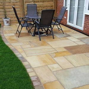 Pavés en grès menthe de haute qualité pour sols extérieurs, allées de jardin et aménagement paysager - Product Image 1