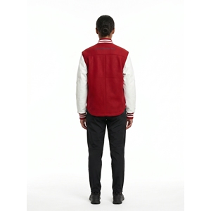 Chaqueta Varsity de Lana Melton Premium para Mujer, Ropa Personalizada para Hermandades, Mangas Modulares de Cuero PU OEM, Transpirable e Informal - Product Image 2