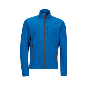 <b>Men's</b> Blue Fleece <b>Jacket</b> Full Zip Stand Collar Windproof Casual Outdoor Wear Regular Fit <b>Long</b> Sleeve Solid Color - Product Image 1