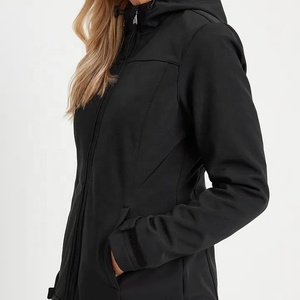 Women's Hooded Softshell Jacket Reversible Zip Up Outerwear Windproof Breathable Waterproof for Spring Winter - Product Image 3