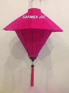 Linterna de Bambú Hecha a Mano en Vietnam, Decoración Colgante para Restaurantes, Fiestas y Bodas, Cubierta de Tela de Seda, Colorida, Venta al Por Mayor para Exportación - Product Image 3