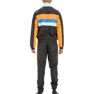 Custom Design Men's Paneled Tracksuit Nylon Polyester Windbreaker <b>Zip</b> <b>Up</b> <b>Jacket</b> Jogger Sweatpants Breathable Sportswear Set - Product Image 5