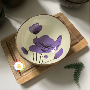 Natural Coconut Shell Bowl Vietnam Handmade Kitchen Serving Container For Fruit Salad Rice <b>Rustic</b> Tableware Item - Product Image 3