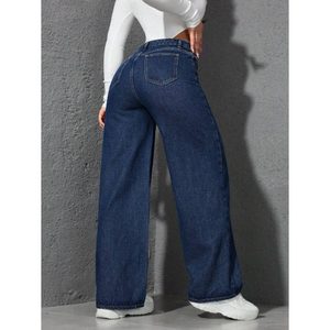 Jean en denim pour femme Whishker Stone Blue, coupe classique, 100% coton, léger, écologique, respirant, style streetwear, taille 26 40 - Product Image 5