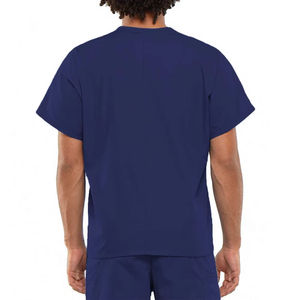 Tenues Médicales Imperméables pour Infirmiers : Ensemble Haut et Pantalon Zippé en Rayonne Extensible 4 Directions pour Hommes, Col en V - Product Image 3
