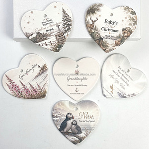 Adornos Navideños de Cerámica Sublimables Personalizados, Impresión UV a Doble Cara, Decoraciones Colgantes Personalizadas - Product Image 6
