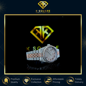 Nouvelle montre de luxe automatique en acier inoxydable et cuir, de qualité supérieure, résistante à l'eau, au design unique, avec diamants VVS, unisexe - Product Image 2