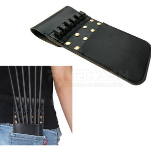 Elegante cartera de cuero para arco, hecha a mano, con costuras resistentes, cinturón ajustable, equipo duradero para caza, práctica y uso al aire libre. - Product Image 5
