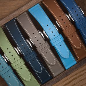 Bracelet de montre personnalisé en cuir de veau véritable, épaisseur 1,2 mm, pour montres mécaniques traditionnelles, fourniture fiable d'usine - Product Image 6