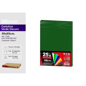 Carton vert foncé pour travaux manuels en papier - Product Image 1