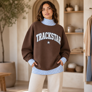 เสื้อสเวตเชิ้ตคอเต่าทรงโอเวอร์ไซส์ TS-MN-050 ลายกราฟิกแบบกำหนดเอง โลโก้ Trackstar ผ้าคอตตอนเทอร์รี่ฟลีซ ยูนิเซ็กส์ สตรีทแวร์ ผลิตจำนวนมาก รับผลิตแบบ OEM - Product Image 3