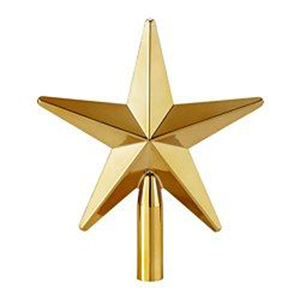 ที่ประดับยอดต้นไม้รูปดาวโลหะสแตนเลสเคลือบทองสำหรับตกแต่งภายในบ้านแบบซับลิเมชั่น - Product Image 1