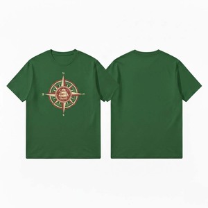 เสื้อยืดพิมพ์ลายพระอาทิตย์ตกสไตล์เรโทร แขนสั้น ผู้ชาย ผ้าฝ้าย 100% ทรงหลวม สวมใส่สบาย ไม่เป็นขุย เสื้อผ้าฤดูร้อน - Product Image 2