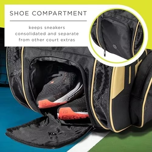 Sac à dos de pickleball tendance avec logo personnalisé, cadre externe, 600D, grande capacité, compartiment à chaussures, haute qualité, 30-40L - Product Image 6