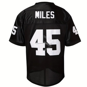 Maillots de football américain personnalisés en gros – Maillots de rugby respirants en maille cousue, uniformes de sublimation pour matchs et entraînements - Product Image 3