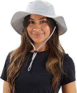 Chapeau Bob Unisexe Gris Clair en Maille Respirante Style Safari avec Broderie 3D, Sangle Réglable, pour Activités de Plein Air Estivales Décontractées pour Adultes - Product Image 3
