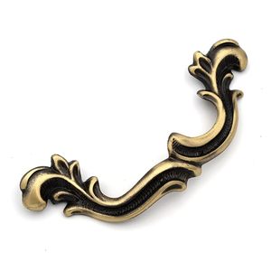 Poignées et boutons de tiroir en laiton sculpté vintage, de haute qualité, à détection tactile, motif vertical, finition antique, décoratifs - Product Image 2