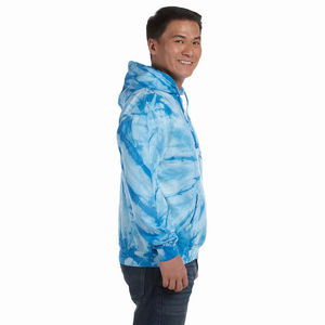 Sudaderas con capucha transpirables con efecto tie-dye para hombre, estilo casual, básicas, mezcla de algodón, en oferta. - Product Image 3