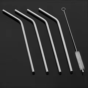 Restaurant Grade Stainless Steel <b>Drinking</b> <b>Straws</b> Reusable Beverage Tools <b>for</b> Food Service - Product Image 1